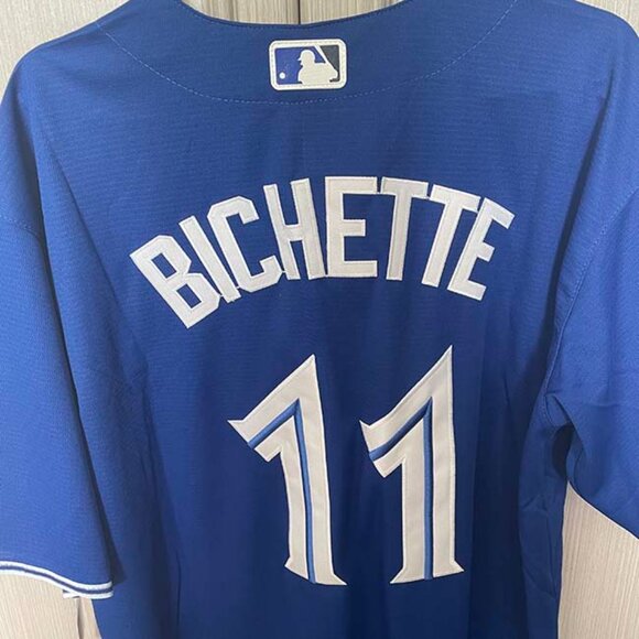Toronto Blue Jays Bo Bichette MLB Jersey #11 Blue - Picture 5 of 5
